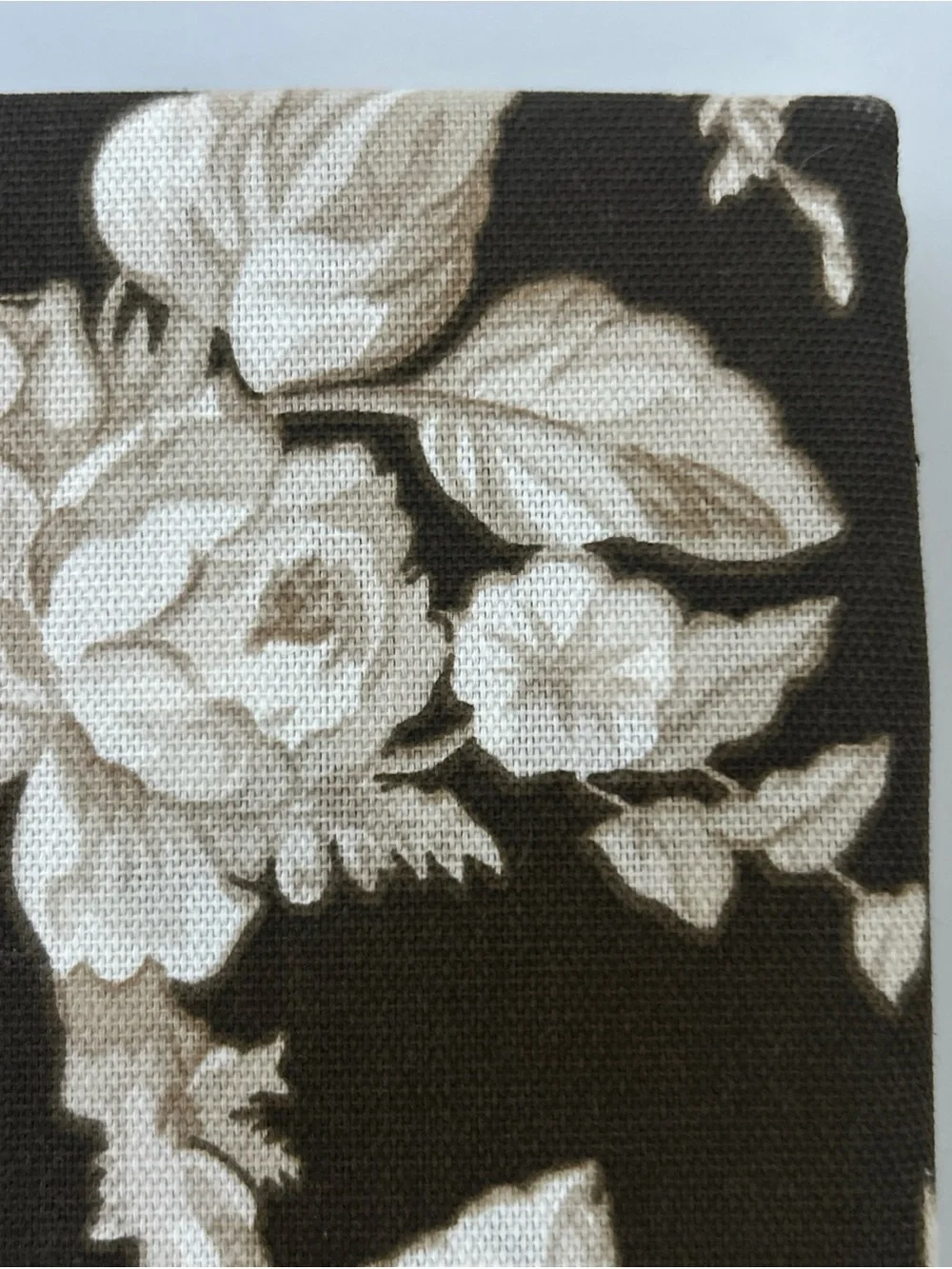 Lauren Ralph Lauren Fall Elegant Brown and Cream Floral Tablecloth 60” X 120”